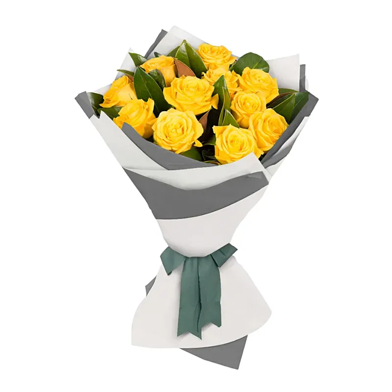Букет из 13 желтых роз