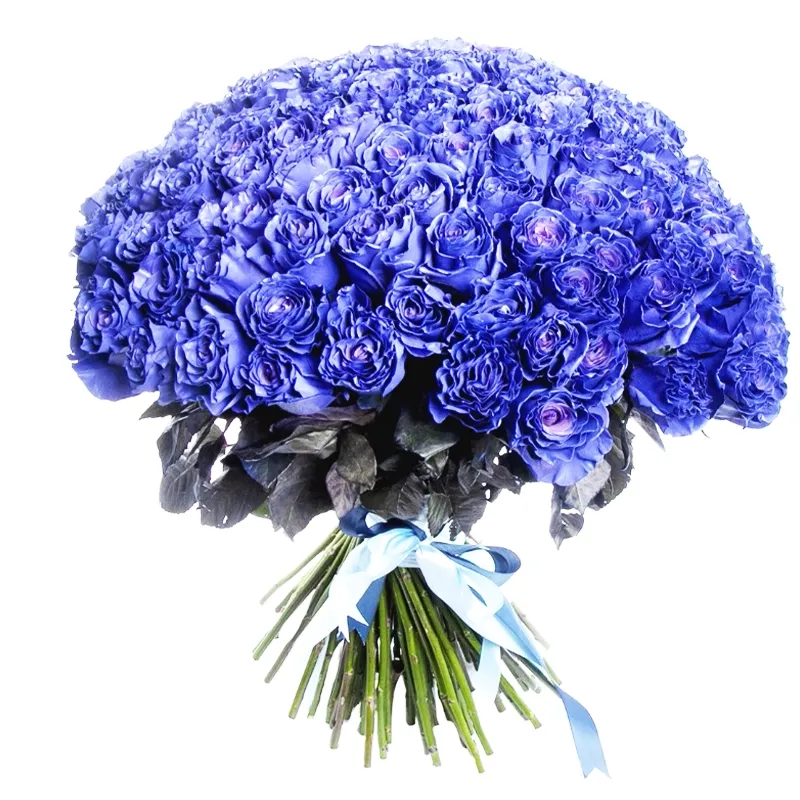 Букет из 101 синий розы