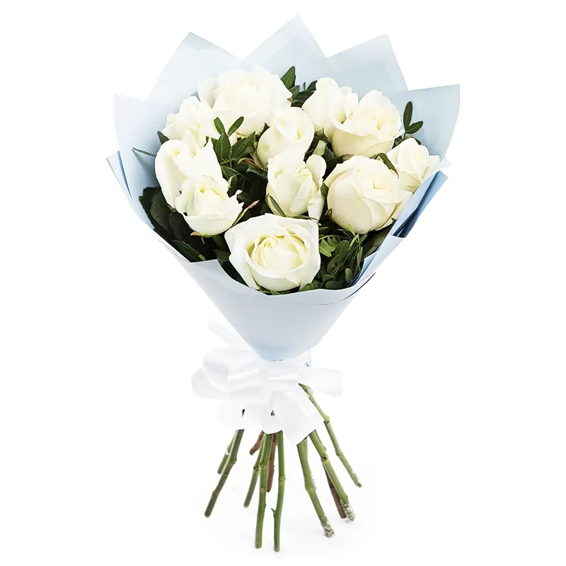 Букет из 11 белых роз