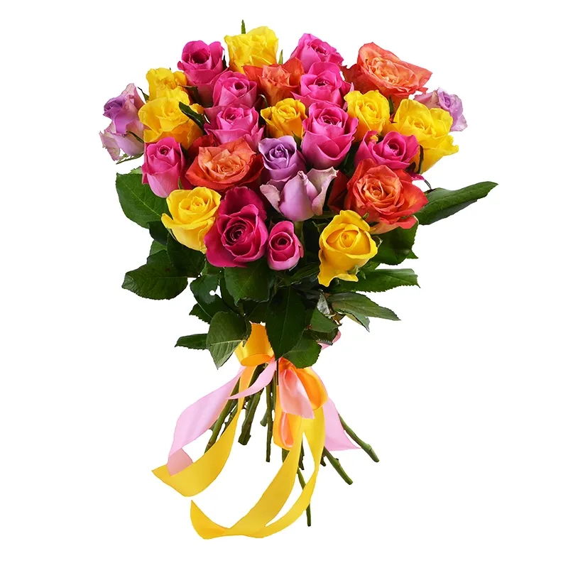 Букет из 25 кенийской розы (40см)