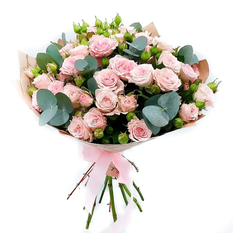 Букет из кустовых роз «Утренняя заря»