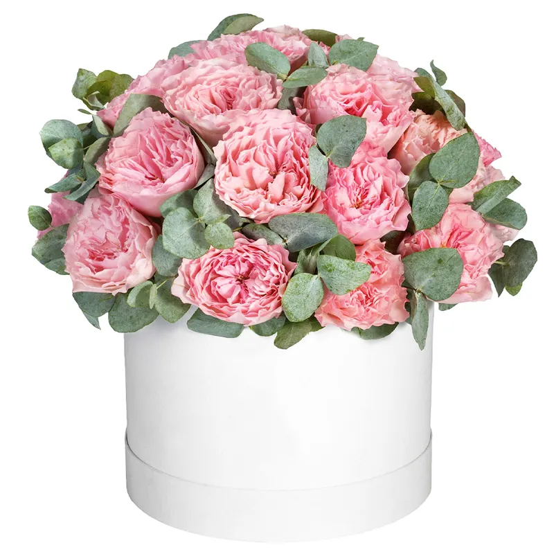 Цветы в коробке «Цветочный двор»