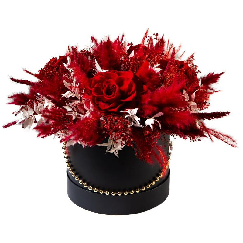 Цветы в коробке «Кокетка»