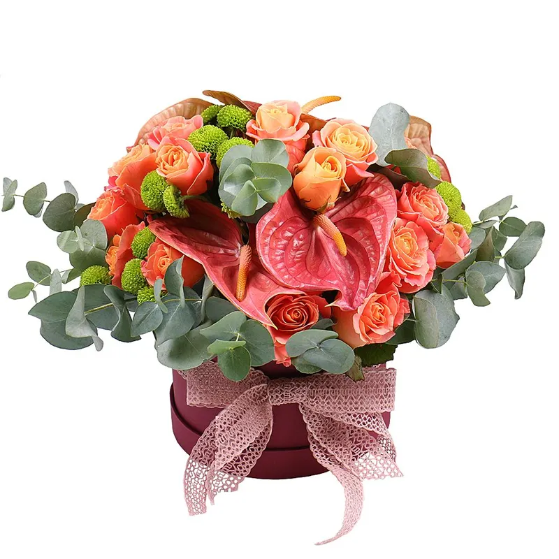 Цветы в коробке