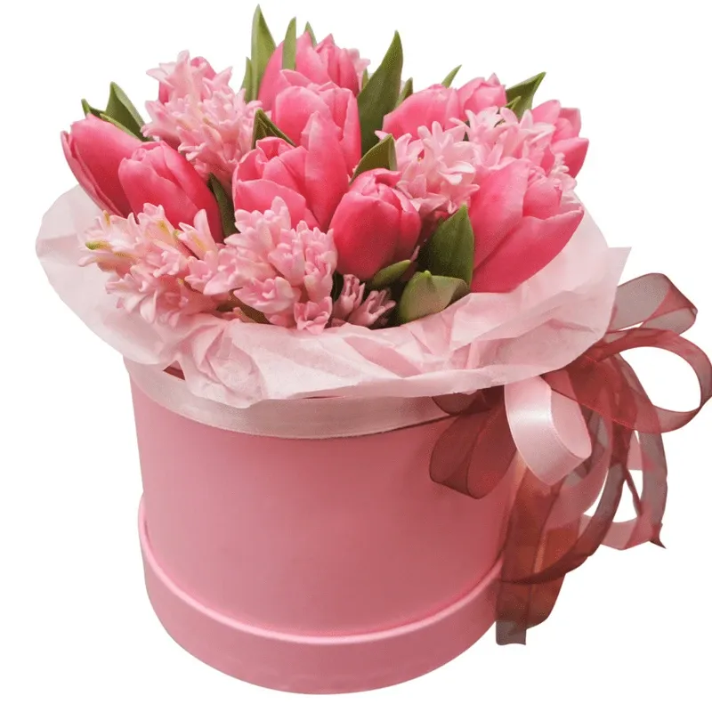 Цветы в коробке «Секрет любви»