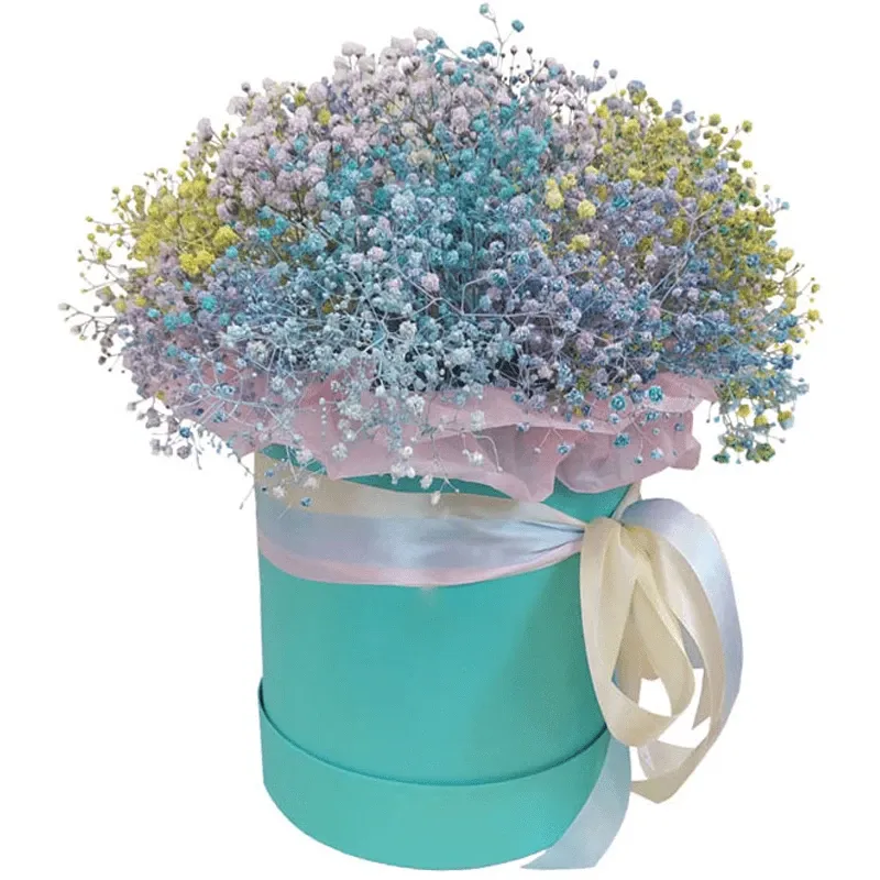 Цветы в коробке «Тёплые слова»