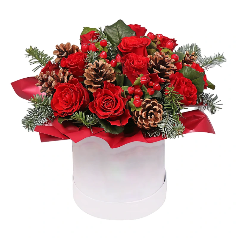 Композиция в шляпной коробке 