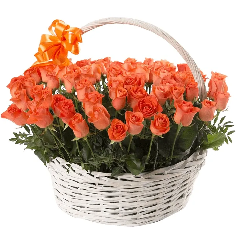 Корзина с цветами «Наслаждения»