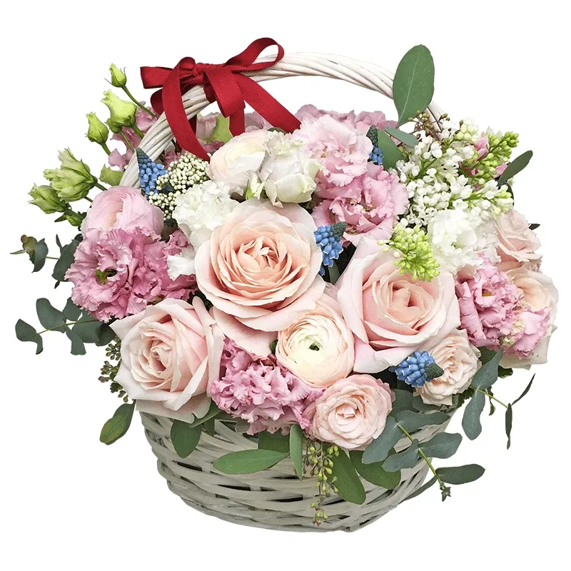 Корзина с цветами «Обилие любви»