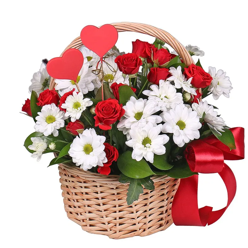 Корзина с цветами 