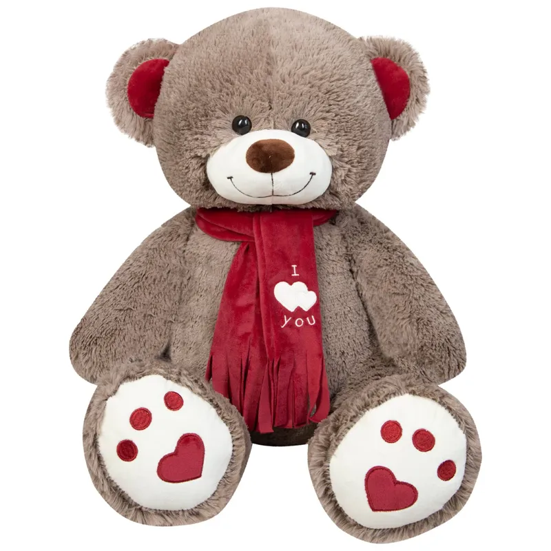 Плюшевый медведь серый